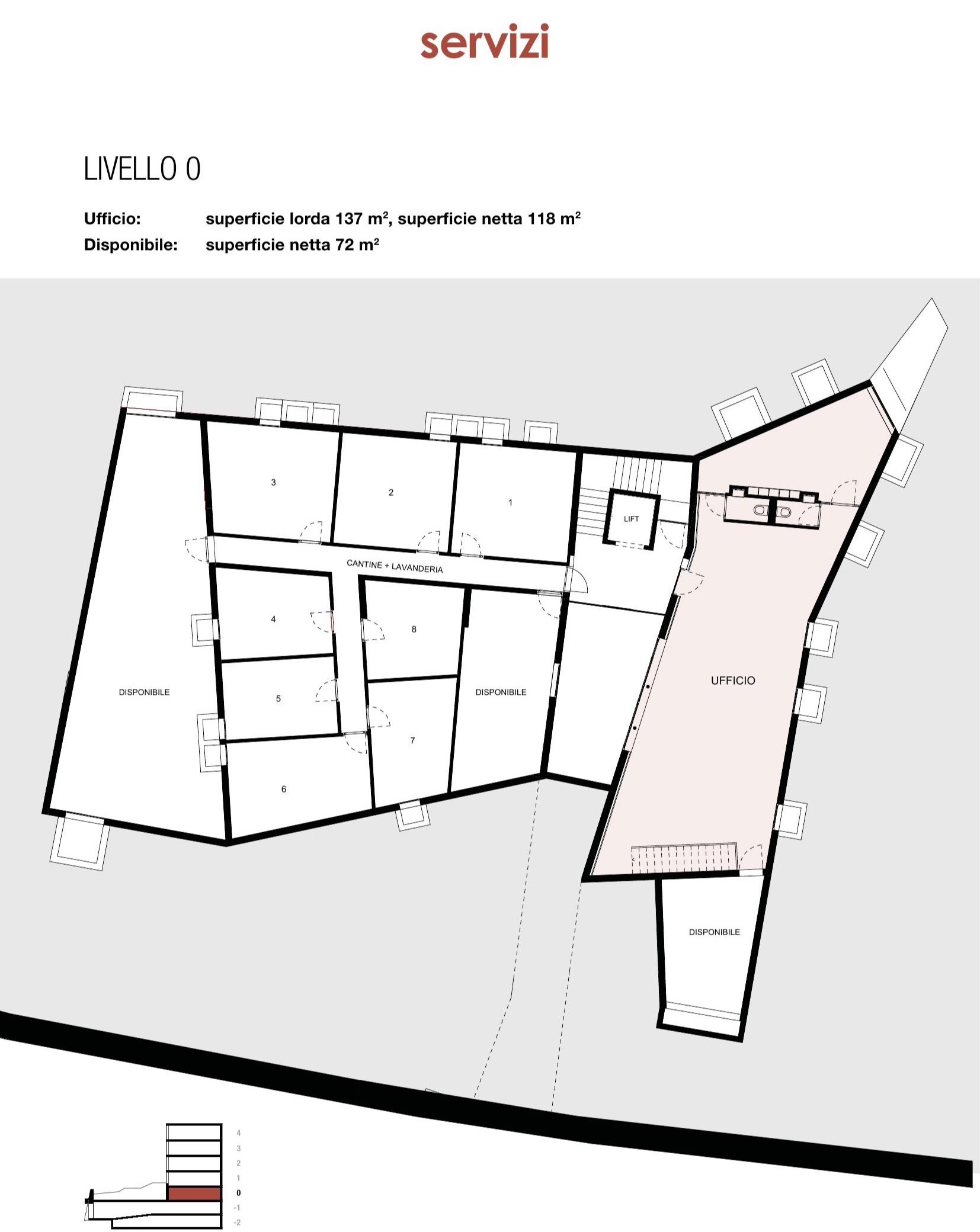 Planimetria livello 0 - Servizi